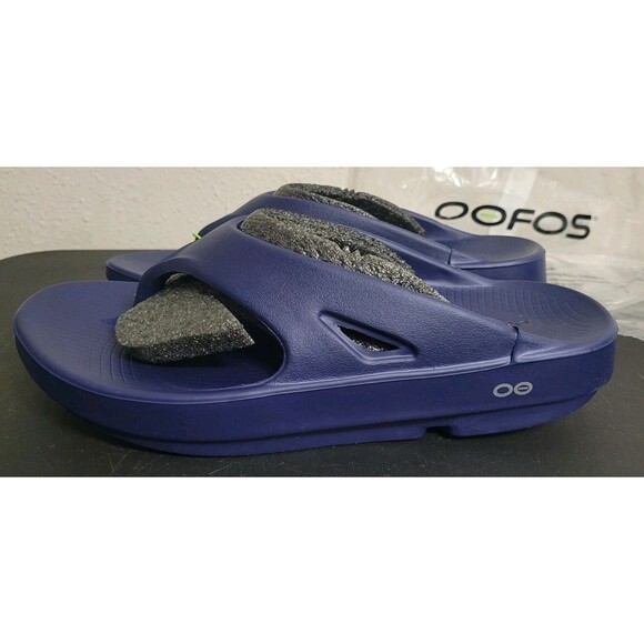 OOFOS Original Unisex Recovery Slide Sandals Navy M10 W12 EU43 NWT Style 1000 main image 10